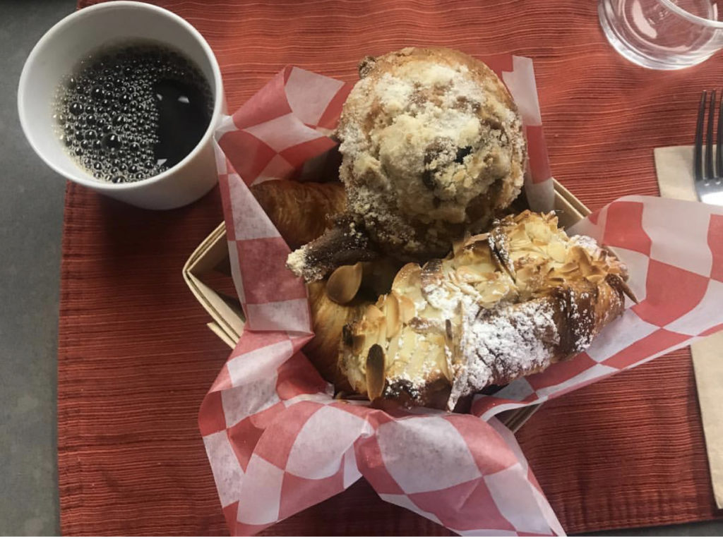 Coffee and Pastries at Rooster Boy Cafe