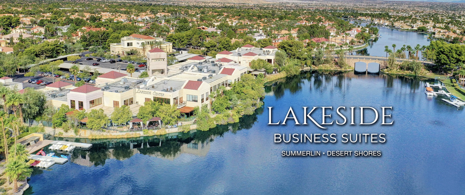 Lakeside Business Suites logo in Aerial image